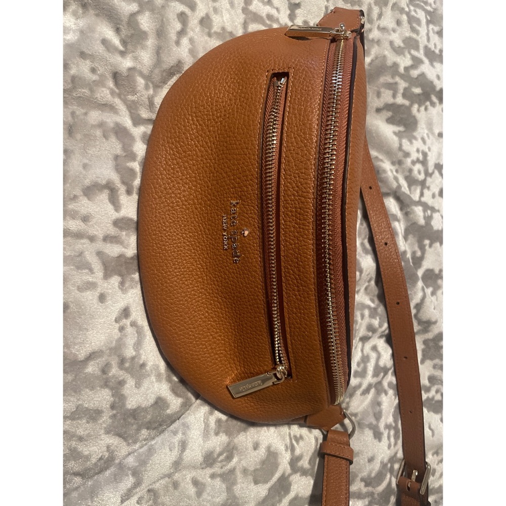 Kate spade leather Leila belt bag gingerbread leather brown